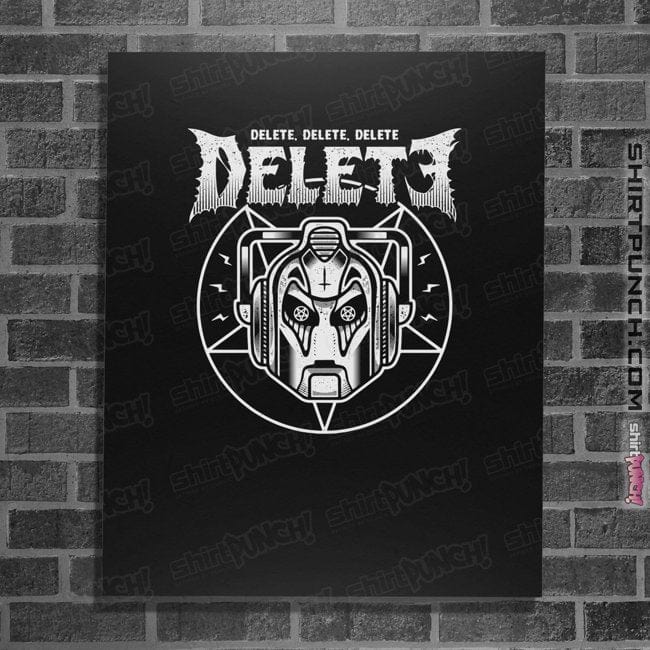 Shirts Posters / 4"x6" / Black Cyber Black Metal