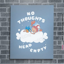Load image into Gallery viewer, Daily_Deal_Shirts Posters / 4&quot;x6&quot; / Powder Blue No Thoughts
