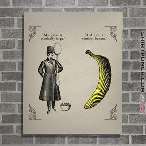Shirts Posters / 4"x6" / Natural The Olde Joke Of A Big Spoon And A Banana