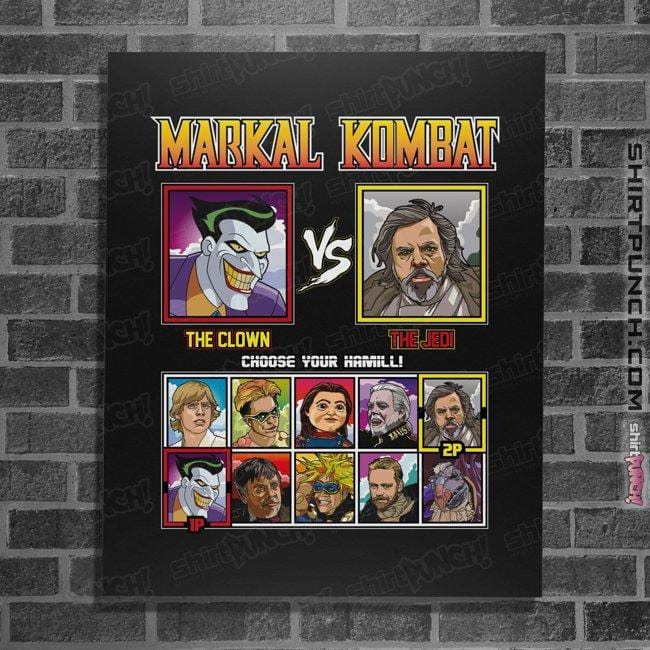 Daily_Deal_Shirts Posters / 4"x6" / Black Mark Hamill Combat
