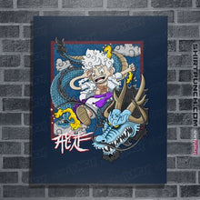 Load image into Gallery viewer, Secret_Shirts Posters / 4&quot;x6&quot; / Navy Dragon Fight
