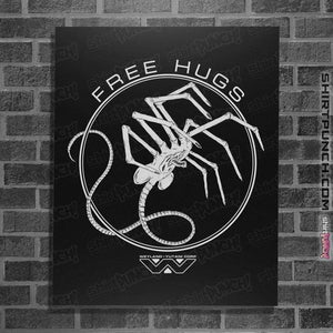Shirts Posters / 4"x6" / Black Free Hugs