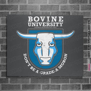Daily_Deal_Shirts Posters / 4"x6" / Charcoal Bovine University