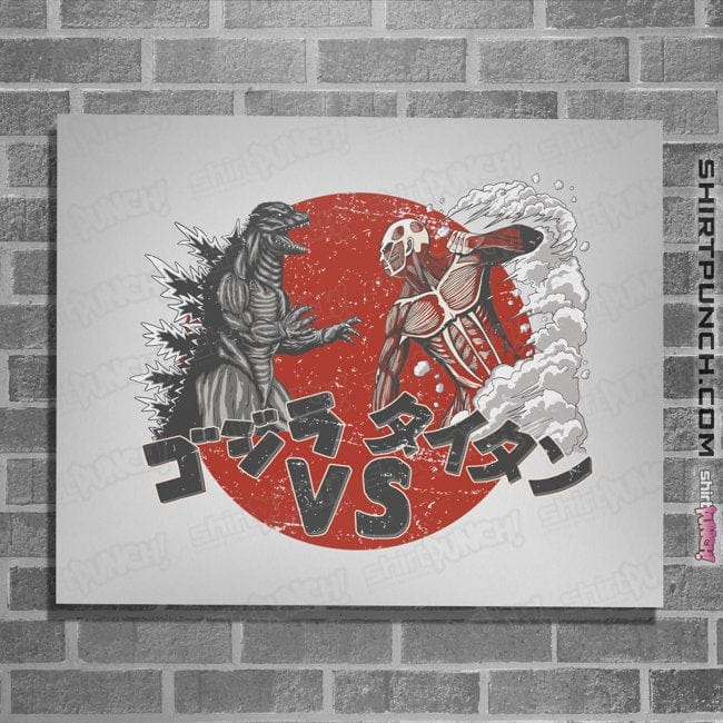 Shirts Posters / 4"x6" / White Battle Of Titans