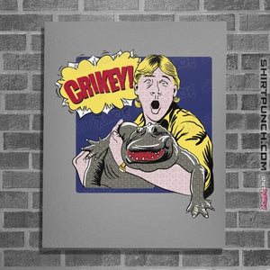 Daily_Deal_Shirts Posters / 4"x6" / Sports Grey Pop Crikey!