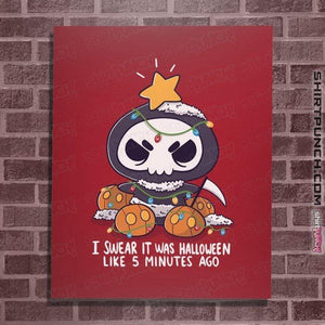 Secret_Shirts Posters / 4"x6" / Red Christmas Reaper