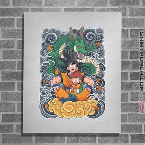 Shirts Posters / 4"x6" / White Goku and Gohan