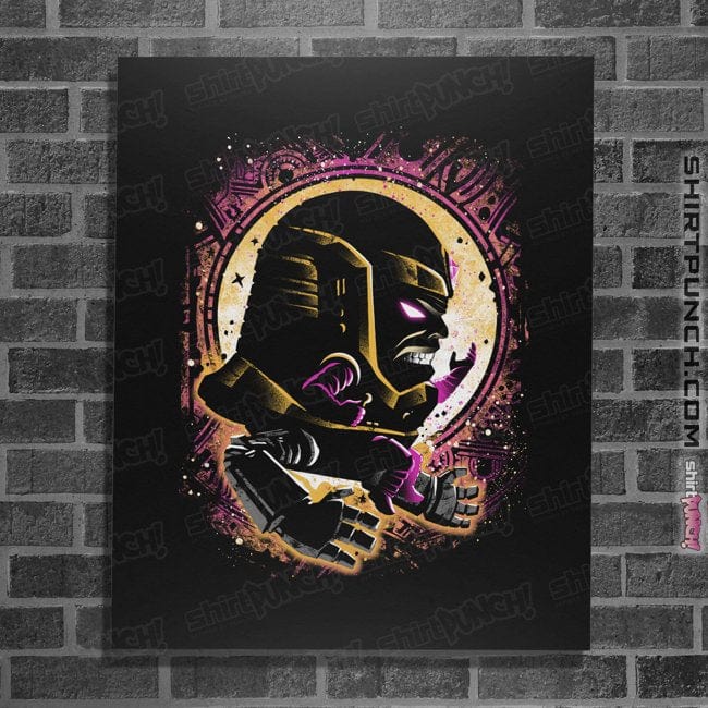 Daily_Deal_Shirts Posters / 4"x6" / Black Big Head