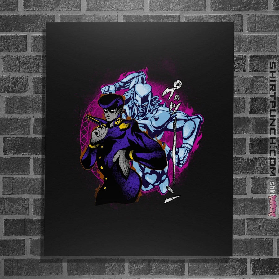 Shirts Posters / 4"x6" / Black Attack Of Josuke