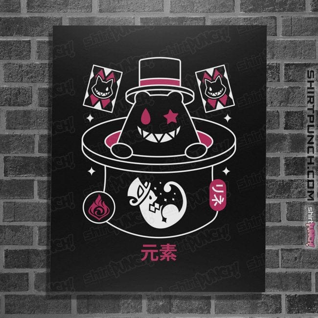 Secret_Shirts Posters / 4"x6" / Black Magician Hat Monster