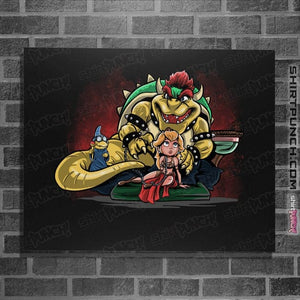 Daily_Deal_Shirts Posters / 4"x6" / Black Bowser the Hutt