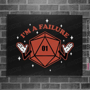 Shirts Posters / 4"x6" / Black I'm A Failure Red