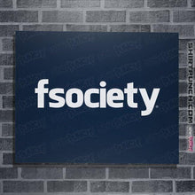 Load image into Gallery viewer, Shirts Posters / 4&quot;x6&quot; / Navy fsociety
