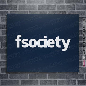 Shirts Posters / 4"x6" / Navy fsociety