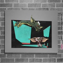 Load image into Gallery viewer, Daily_Deal_Shirts Posters / 4&quot;x6&quot; / Sports Grey Gizmo And Stripe
