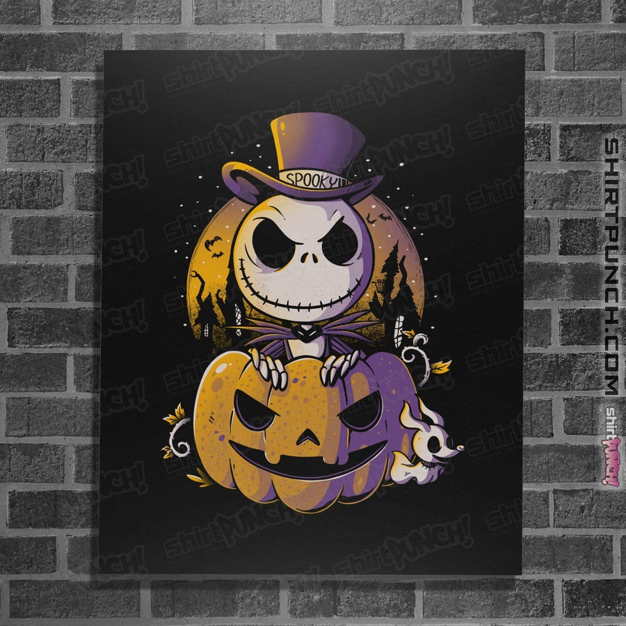 Shirts Posters / 4"x6" / Black Spooky Jack