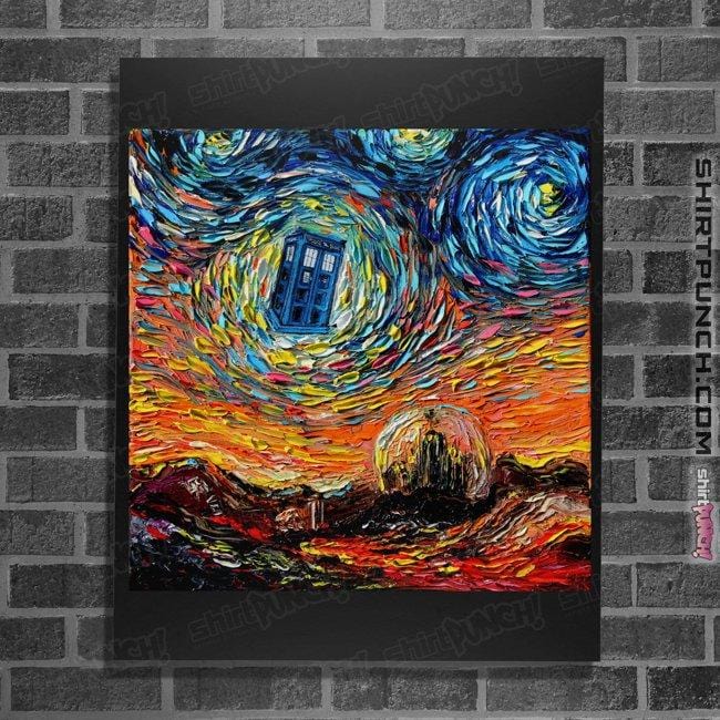 Shirts Posters / 4"x6" / Black Van Gogh Never Saw Gallifrey