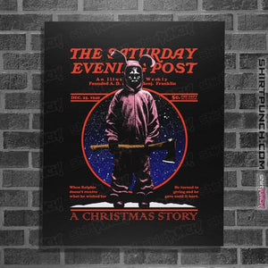 Daily_Deal_Shirts Posters / 4"x6" / Black Christmas Story
