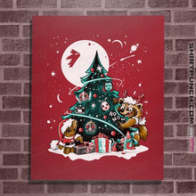 Load image into Gallery viewer, Daily_Deal_Shirts Posters / 4&quot;x6&quot; / Red Galaxy Christmas
