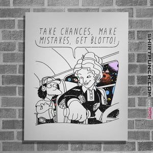 Shirts Posters / 4"x6" / White Make Mistakes Get Blotto