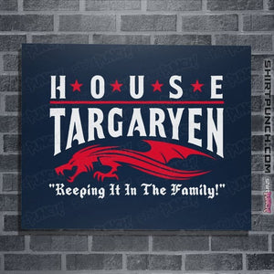 Daily_Deal_Shirts Posters / 4"x6" / Navy House Targaryen