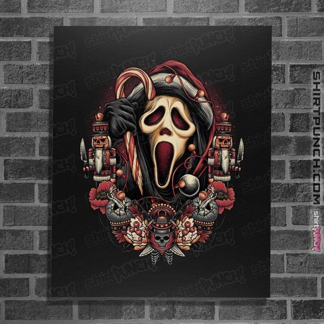 Daily_Deal_Shirts Posters / 4"x6" / Black Hoildays At Woodsboro