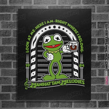 Load image into Gallery viewer, Shirts Posters / 4&quot;x6&quot; / Black Kermit Melodies
