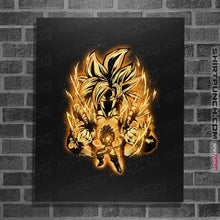 Load image into Gallery viewer, Shirts Posters / 4&quot;x6&quot; / Black Golden SSj4

