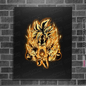 Shirts Posters / 4"x6" / Black Golden SSj4