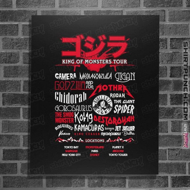 Shirts Posters / 4"x6" / Black Godzilla Fest