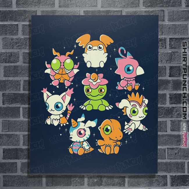Secret_Shirts Posters / 4"x6" / Navy Digi-Cute!