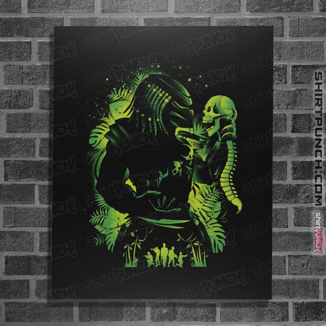Secret_Shirts Posters / 4"x6" / Black Hunter Of Humans