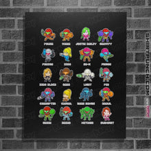 Load image into Gallery viewer, Daily_Deal_Shirts Posters / 4&quot;x6&quot; / Black The Many Suits Of Samus
