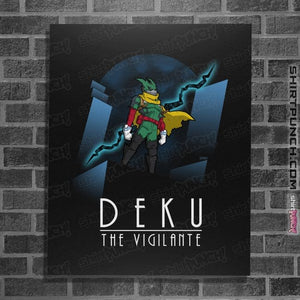 Daily_Deal_Shirts Posters / 4"x6" / Black Deku The Vigilante