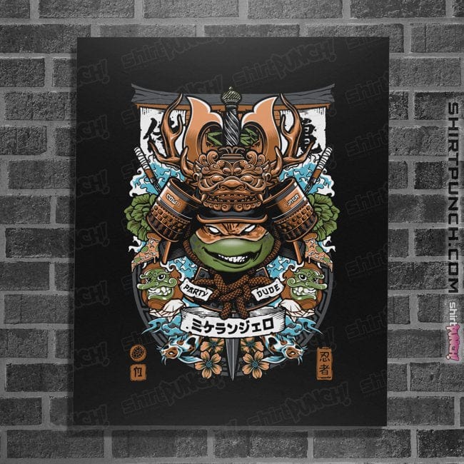Daily_Deal_Shirts Posters / 4"x6" / Black Samurai Mikey