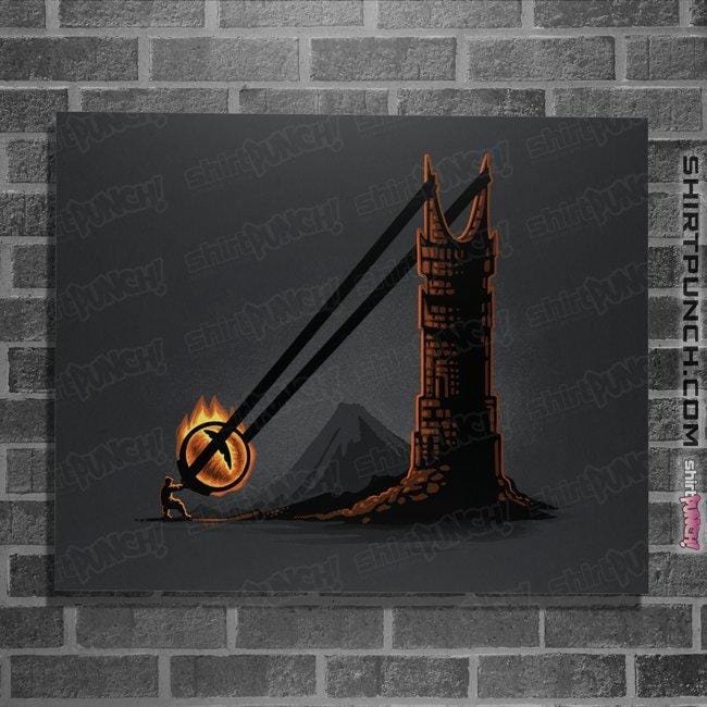 Shirts Posters / 4"x6" / Dark Heather Dark Slingshot
