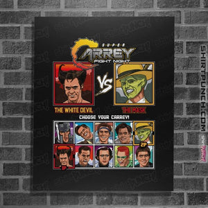 Daily_Deal_Shirts Posters / 4"x6" / Black Jim Carrey Fight Night