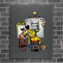 Load image into Gallery viewer, Daily_Deal_Shirts Posters / 4&quot;x6&quot; / Charcoal Snikt Portriat
