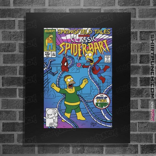 Secret_Shirts Posters / 4"x6" / Black Spider Bart V Dohc Ock