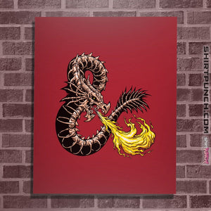 Shirts Posters / 4"x6" / Red Bone Dragon