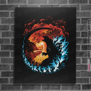 Daily_Deal_Shirts Posters / 4"x6" / Black Atomic Destruction