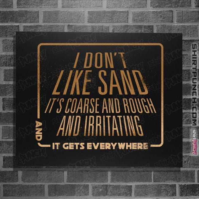 Secret_Shirts Posters / 4"x6" / Black Bad Sand Feels