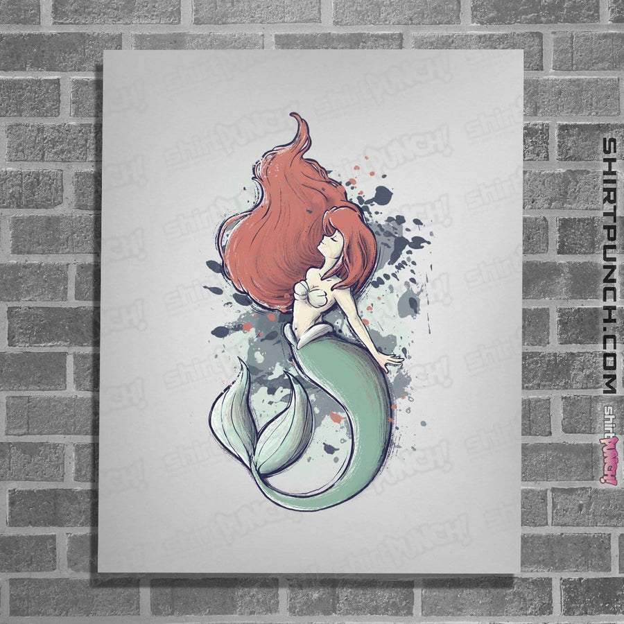 Shirts Posters / 4"x6" / White The Mermaid
