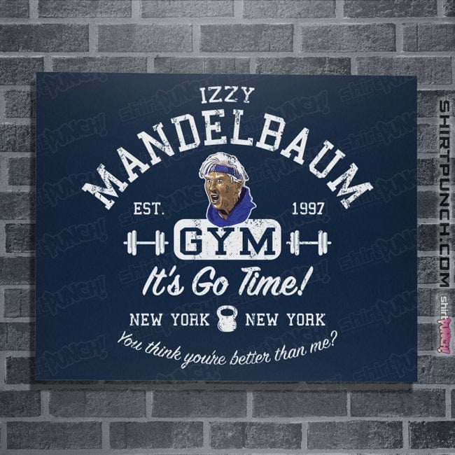 Secret_Shirts Posters / 4"x6" / Navy Mandelbaum Gym