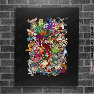 Daily_Deal_Shirts Posters / 4"x6" / Black Saturday Morning Sidekicks