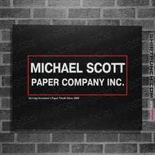 Load image into Gallery viewer, Shirts Posters / 4&quot;x6&quot; / Black Michael Scott Paper Company
