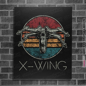 Shirts Posters / 4"x6" / Black Vintage Fighter