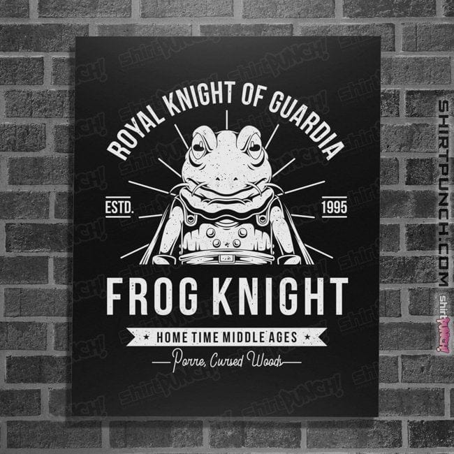 Shirts Posters / 4"x6" / Black Frog Knight