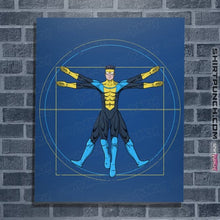 Load image into Gallery viewer, Daily_Deal_Shirts Posters / 4&quot;x6&quot; / Royal Blue Vitruvian Invincible
