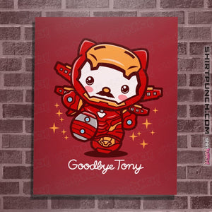 Shirts Posters / 4"x6" / Red Goodbye Tony